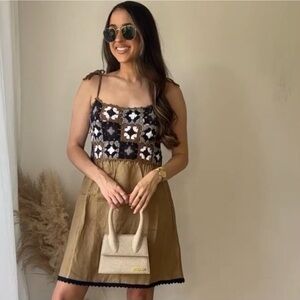 ZARA BLOGGERS’ FAVORITE MIXED CROCHET LINEN DRESS